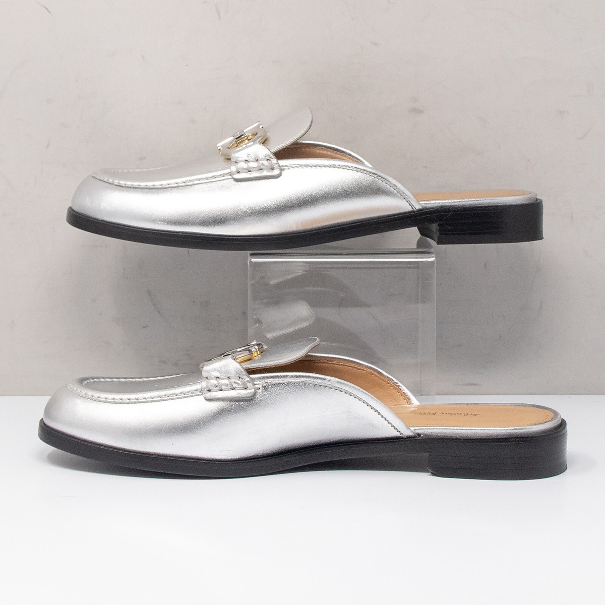 【関税&送料込】Salvatore Ferragamo Ivory Leather Zelie Mule Salvatore Ferragamo Mules, Size 10. 5 US