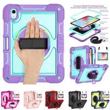 2025 NEW Shockproof Rotating Handle Stand Case for iPad 11" A16 W/Shoulder Strap