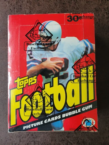 1981 Topps Football Wax Pack Box with no line - RARE - Joe Montana RC?