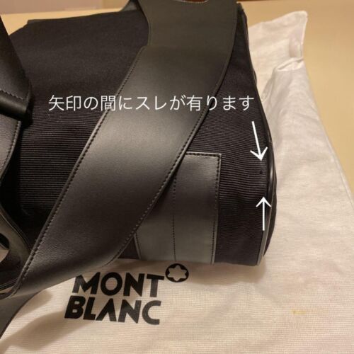 Montblanc Unt Leather Collection Backpack Black 33X30X11Cm Single Belt Used - Picture 3 of 9
