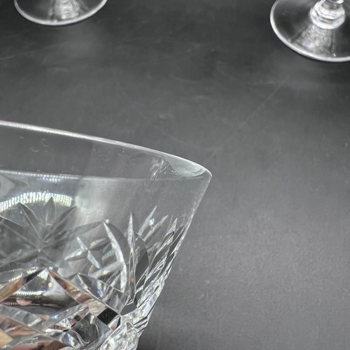 6 Webb Corbett 1950s WEC11 Clear Cut Glass Coupe Champagne Sherbert Set - Picture 9 of 11