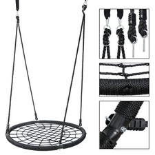 48'' Durable Spider Web Tree Swing Set PE Rope Large Size up to 600 lbs Outdoor