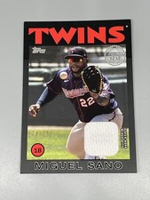 Miguel Sano 2021 Topps Series 1 ⚾️ 1986 35th Anniversary Relic /199 Black Twins