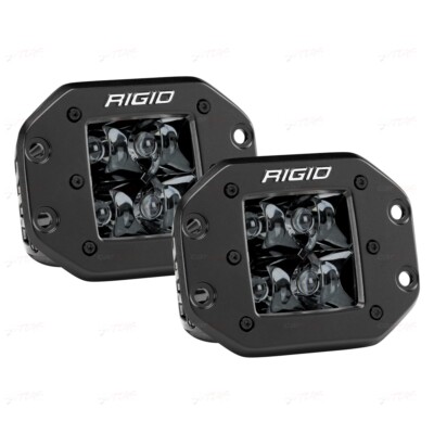 Rigid Industries D2 - Midnight Edition Flush Mount Spot Lights 212213BLK