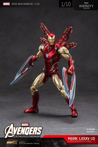 ZD Iron Man Ironman MK1-Mk7 MK42 MK45 MK85 War Machine Figur Sammlung Neu Box - Bild 92 von 98