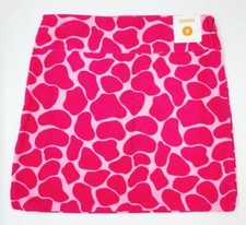 New GYMBOREE Lovable Giraffe SKORT Sz 9 Light Dark Pink Cotton Velvet Print