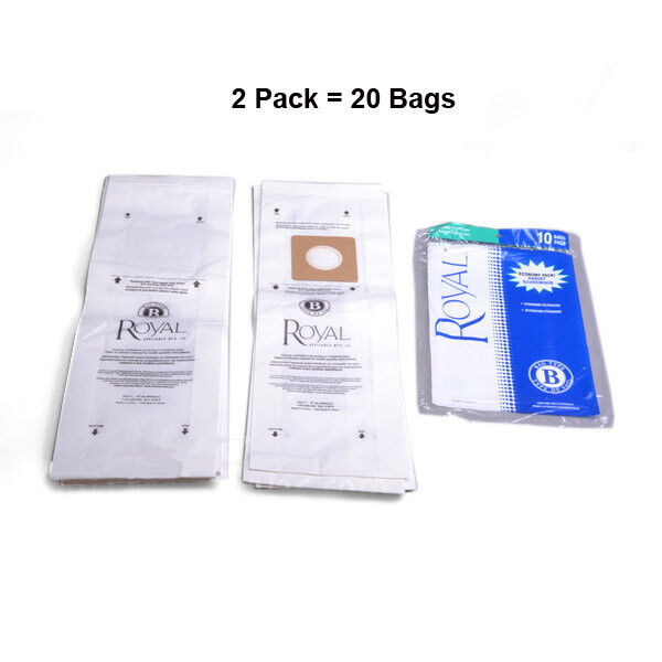 20 Genuine Royal 2066247001 Metal Upright Vacuum Cleaner Bags Type B eBay