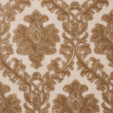 Exclusive Sparkle 2 Cream/Gold Damask Glitter Wallpaper (Q102)