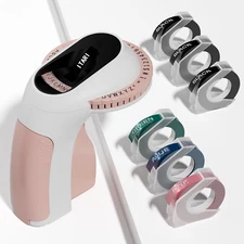 3D Embossing Label Maker with 6 Color Label Tapes 3/8" for Dymo Omega Xpress