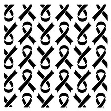 Really Great Stencils, Awareness Ribbons Stencil, 6x6", Solidarity, Support