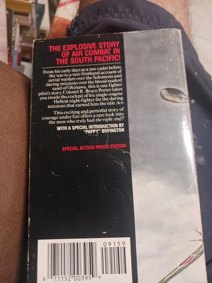 ACE! A MARINE NIGHT-FIGHTER PILOT IN WWII by Col Bruce Porter  USMC  F6F - Image 2 of 3