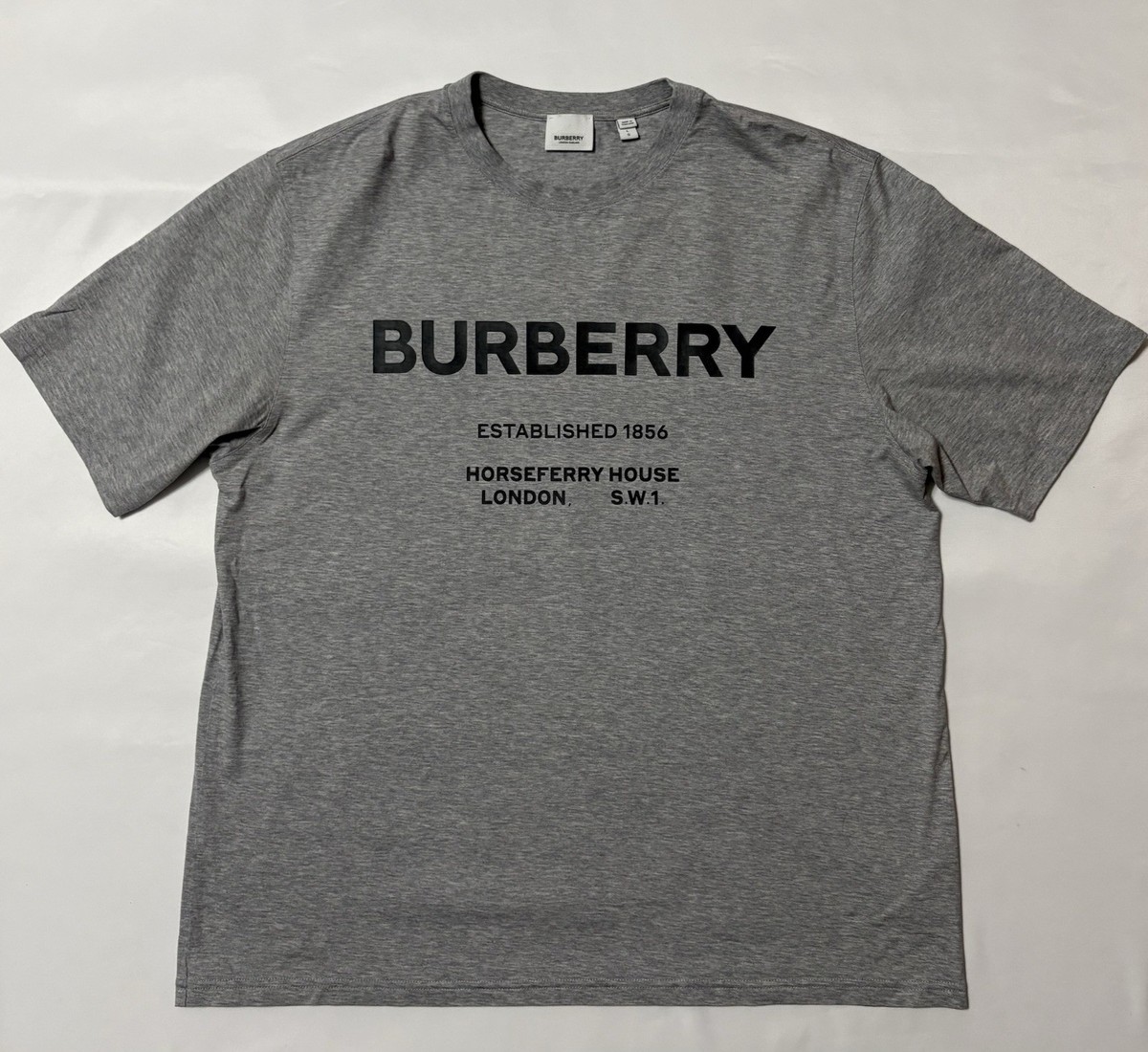 BURBERRY T Shirt Large L Gray | eBay