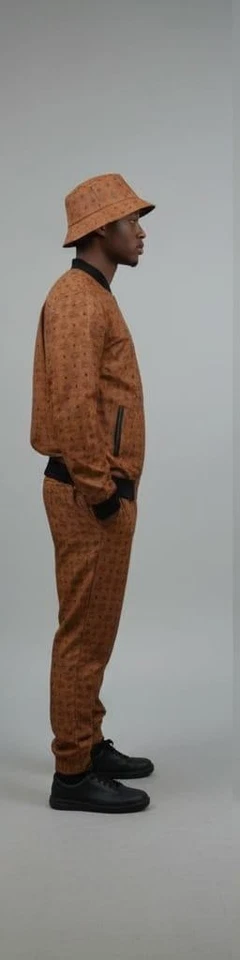 黑色 Friday Sale MCM 皮革田径套装男式设计师豪华套装棕色 — 第 3/4 张图片