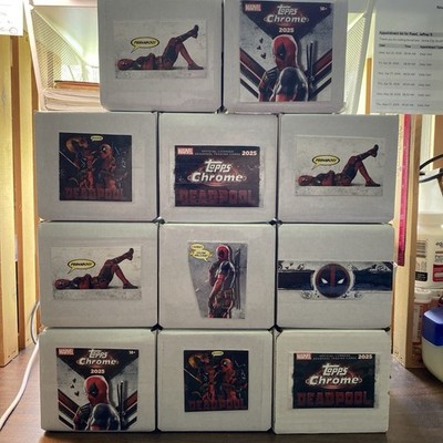 2025 Topps Chrome Marvel Deadpool Complete Base Set #1-100 (100 Cards)