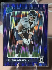 2021 Donruss Optic Elijah Molden Rated Rookie Purple Shock Prizm #300