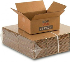 AVIDITI Shipping Boxes Medium 12"L x 9"W x 4"H, 25-Pack  Corrugated Cardboard