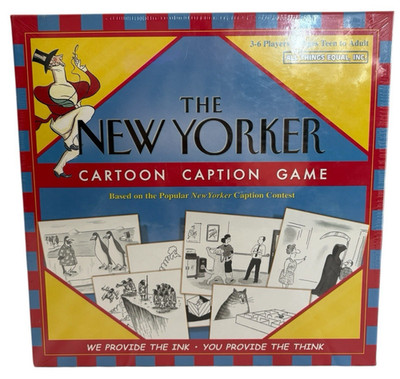 New The New Yorker Cartoon Caption Board Game 3-6 Players Sealed