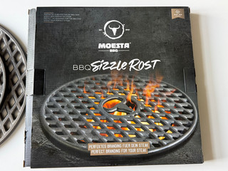 Moesta BBQ Sizzle Rost rund Gusseisen Grillen Stier TOP
