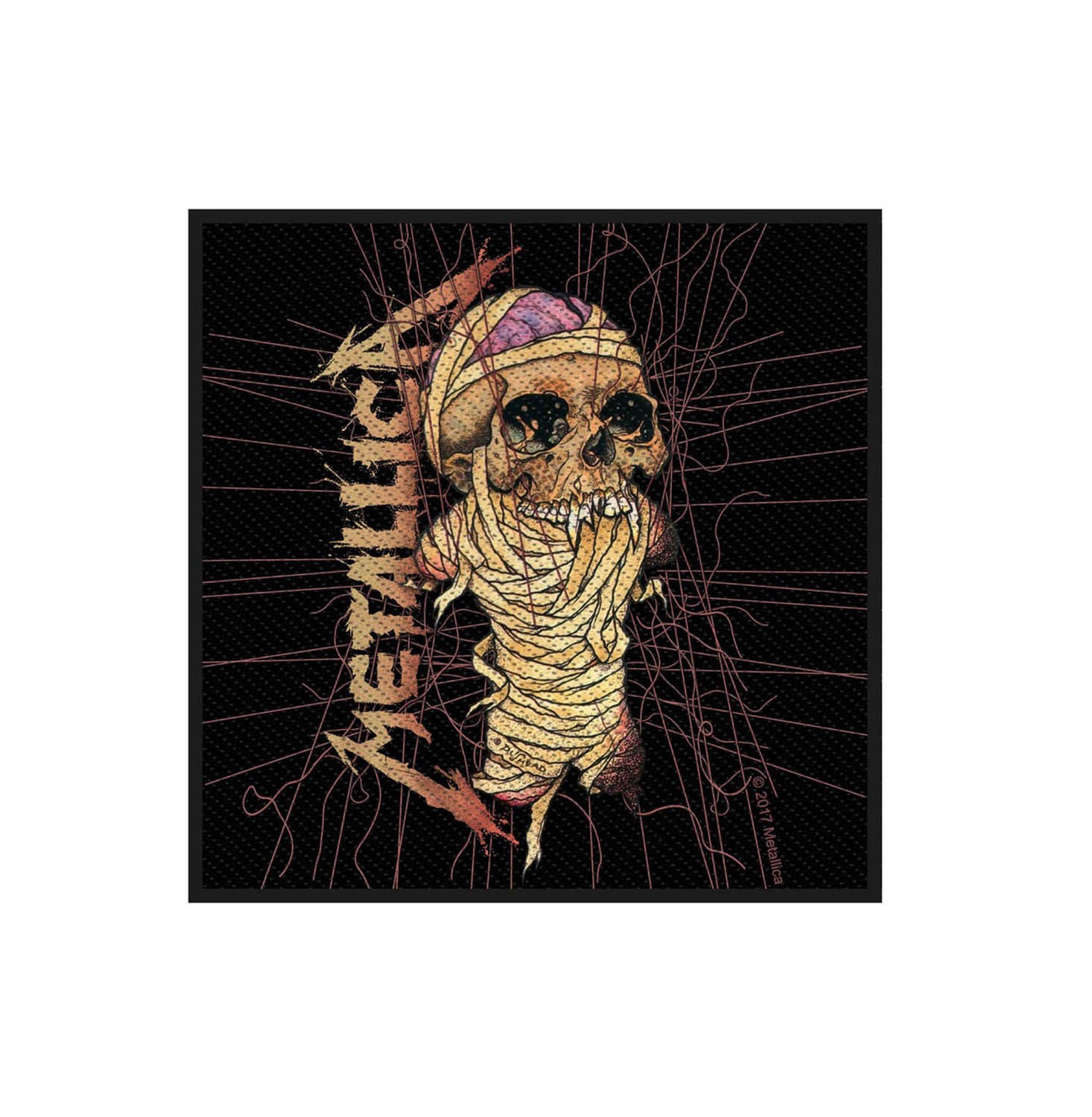 Metallica Patch One Band Logo Official New Black Cotton Sew On (10cm x