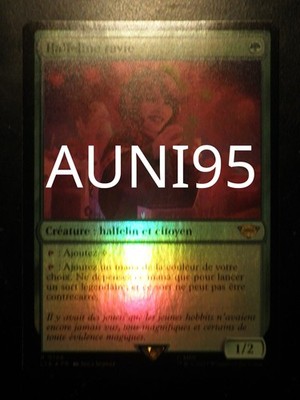 mtg magic Delighted Halfling FOIL FRENCH vf fr Halfeline ravie