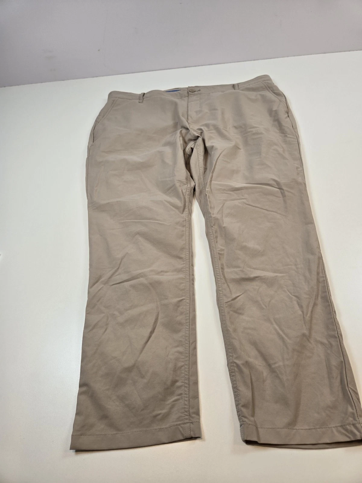 Mugsy Pants Mens 42x30 Khaki Arnies Golf Chino Stretch Lightweight Casual