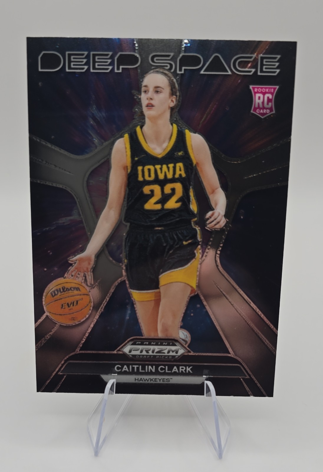 2024-25 Panini Prizm Draft Picks - Deep Space Caitlin Clark #8 (RC)