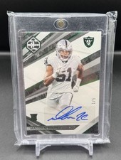 Malcolm Koonce Panini Limited 2021 Green 1/5 Rookie Auto #232 Raiders