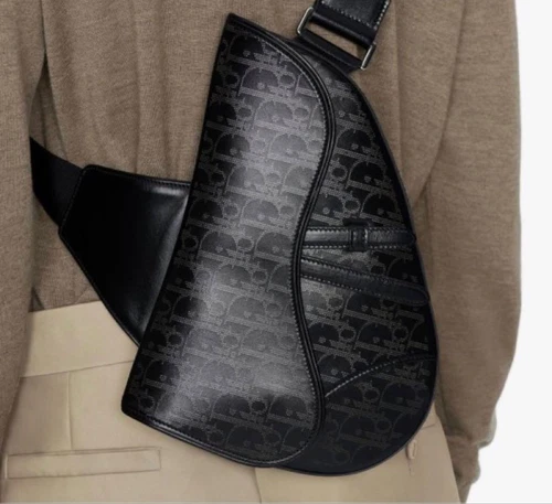 Sacoche de selle cuir Dior Oblique Galaxy