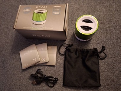 PEAQ Portable Bluetooth Speaker PPA20BT-GR Lautsprecher Grün Weiß