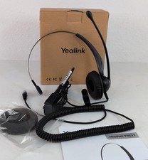 Yealink YHS33 Enhanced Noise Canceling Over-The-Head Style Headset Black New