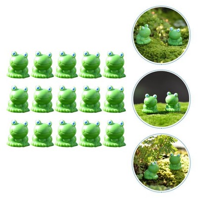  15 Pcs Mini Frosch Gartendekoration Gartenfrösche Froschfiguren Harzminiaturen