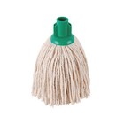 2Work PY Smooth Socket Mop 12oz Green (Pack of 10) 2W04298 - 2W04298