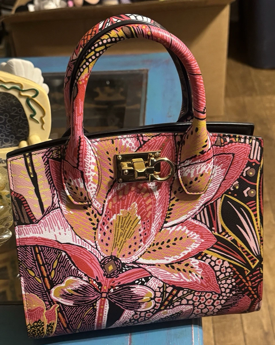Salvatore Ferragamo Leather Exterior Floral Bags & Handbags for