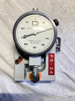 DILLON X SERIES COMPRESSION GUAGE 1000 LB. CAP. 10LB. DIVISON WORKS FINE.
