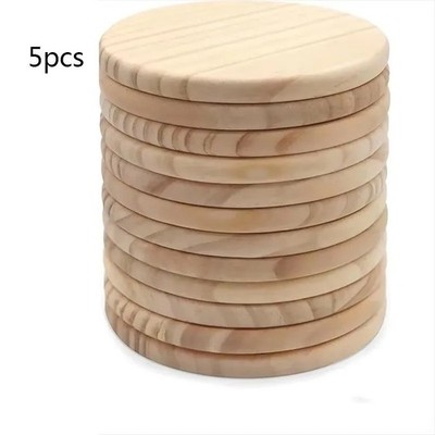 Untersetzer - Untersetzer 3er Set - Haushaltswaren Holzuntersetzer Natur - 10 cm 4 Zoll UK