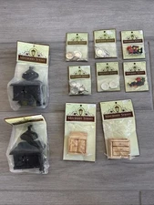 Mayberry street miniatures Lot Stove Pans Plates Dresser New In Package 10 Pcs.