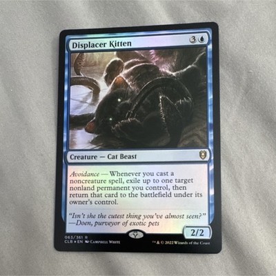 Wizards of the Coast Displacer Kitten Foil MTG Baldur's Gate 2022