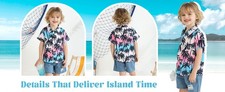 NZRVAWS Toddler Boy Summer Outfit 2pcs Tank Top Shorts Set Hawaiian