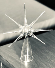 VINTAGE ROBERTO NIEDERER HANDBLOWN CLEAR GLAS...