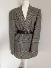 VTG Wool Evan Picone Glen Plaid Blazer Classy Dark Academic Eclectic Grandpa