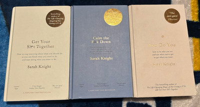 Sarah Knight 3 Book Lot Calm The F**k Down Get Your Sh*t Together You Do You
