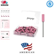 Small Sanding Bands Nail Drill Bit, 80 Piece Extra Fine Sanding Bands for Nai...