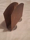 Vintage  Brass Metal Napkin Holder Stand — photo 2