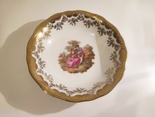 Prunkschale Kunst-Palette Regnitzlosau Bavaria &ndash; 22k Gold Fragona