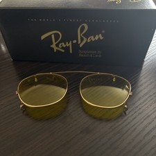 Vintage Ray Ban Bausch  Lomb B L Yellow Tint Lens Clip on Sunglasses