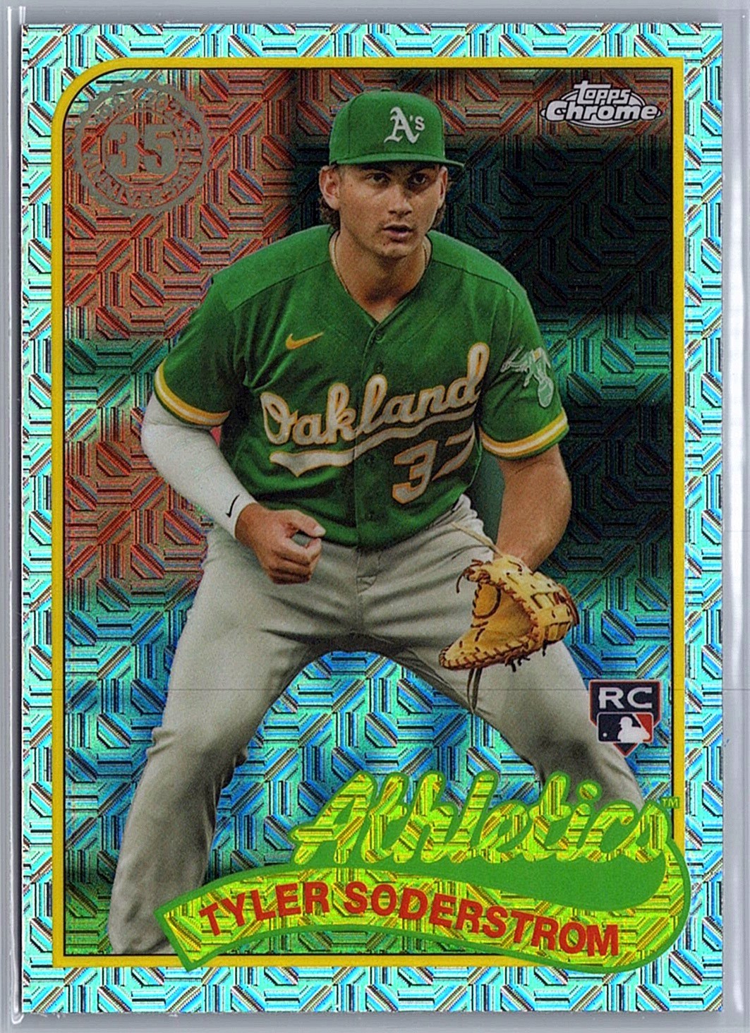 2024 Topps Tyler Soderstrom #T89C-43 1989 Topps Silver Pack Mojo Athletics