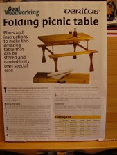 GOOD WOODWORKING PLANS VERITAS BUILDING A PICNIC TABLE MOBILE FOLDING PICNIC
