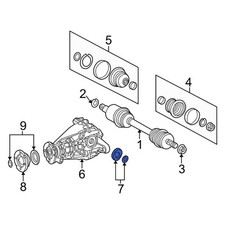 For Mercedes-Benz ML350 03-05 Mercedes-Benz 1639970246 Rear CV Axle Shaft Seal