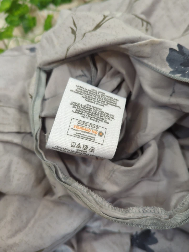 Calvin Klein DUSK WILDFLOWER Flowers QUEEN SIZE Duvet Cover Blue - Image 3 of 4