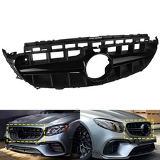 SCHWAR GLÄNZEND Kühlergrill Kühlergitter für Mercedes-Benz E W213,Cabriolet A238